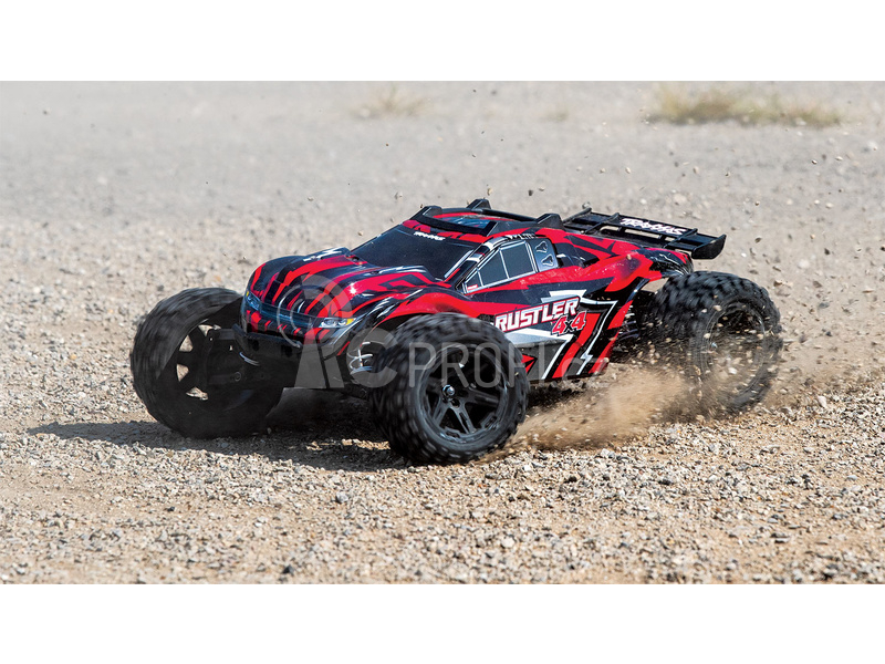 RC auto Traxxas Rustler 1:10 4WD RTR, červená