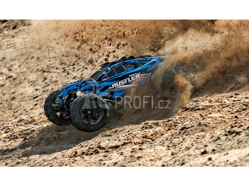 RC auto Traxxas Rustler 1:10 4WD RTR, modrá