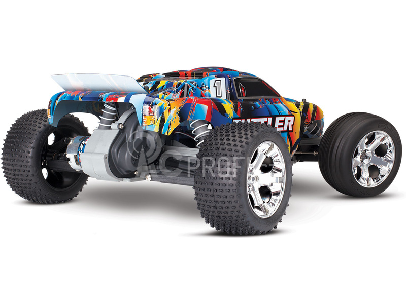 RC auto Traxxas Rustler 1:10, modrá