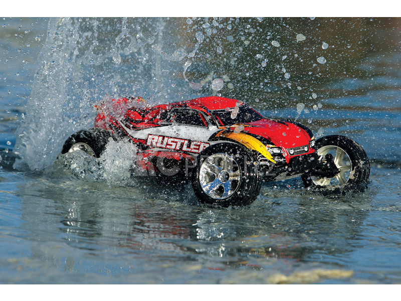 RC auto Traxxas Rustler 1:10, modrá