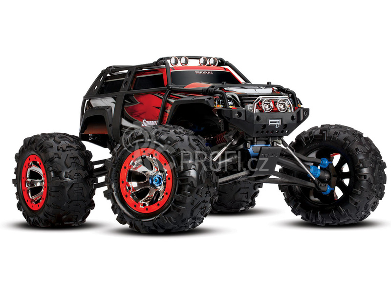 RC auto Traxxas Summit 1:8 TQi, červená