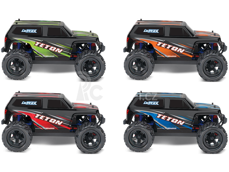 RC auto Traxxas Teton 1:18 4WD RTR, oranžová