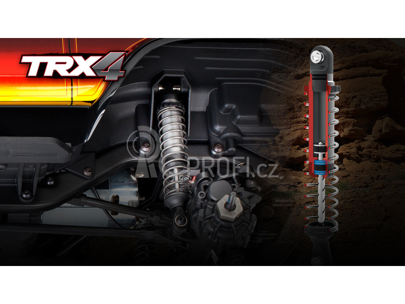 RC auto Traxxas TRX-4 Ford Bronco 1:10 TQi, červená
