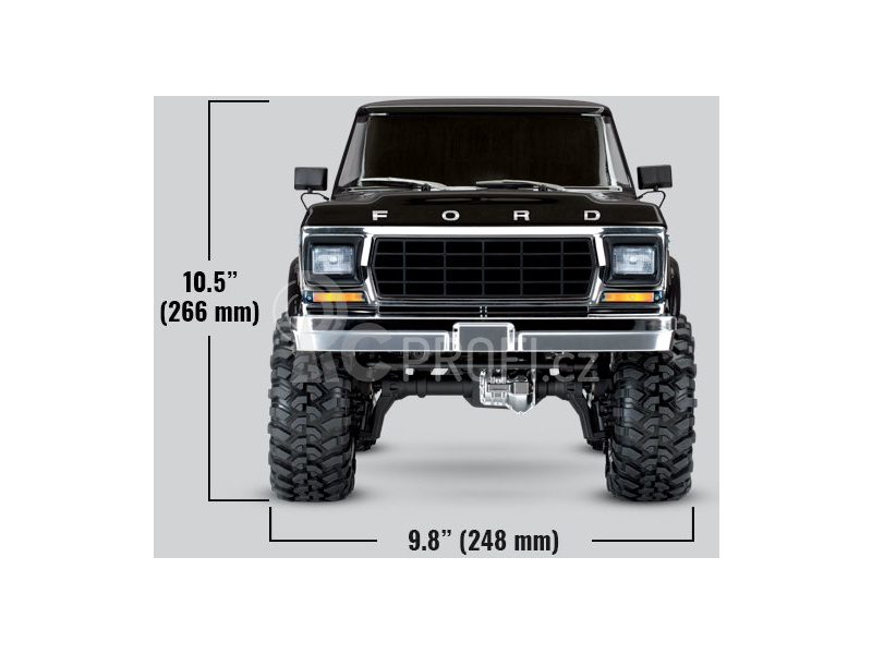 RC auto Traxxas TRX-4 Ford Bronco 1:10 TQi, červená