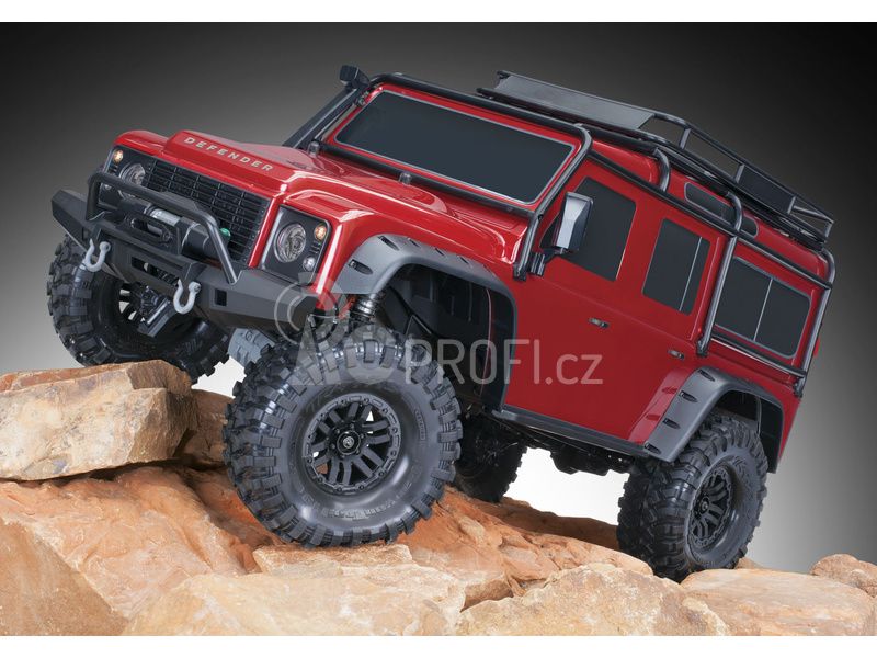 RC auto Traxxas TRX-4 Land Rover Defender 1:10 TQi, červená