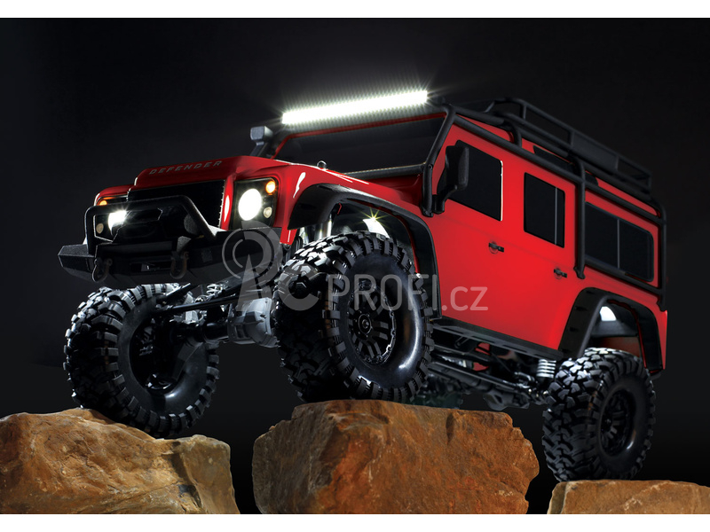 RC auto Traxxas TRX-4 Land Rover Defender 1:10 TQi, červená