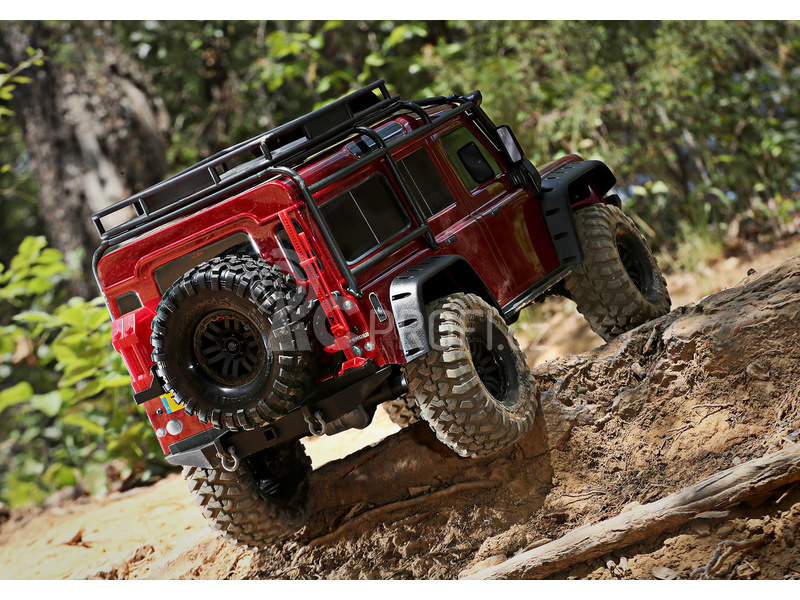 RC auto Traxxas TRX-4 Land Rover Defender 1:10 TQi, červená