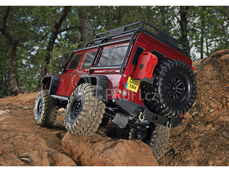 RC auto Traxxas TRX-4 Land Rover Defender 1:10 TQi, červená