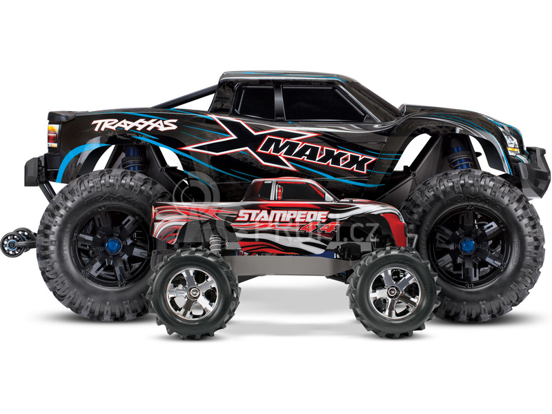 RC auto Traxxas X-Maxx 8S 1:5 4WD TQi, černočervená