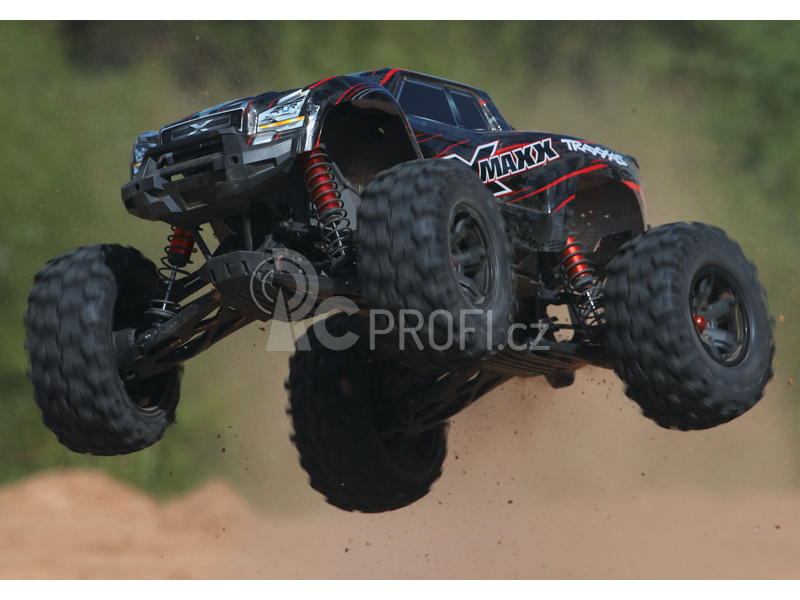 RC auto Traxxas X-Maxx 8S 1:5 4WD TQi, černočervená