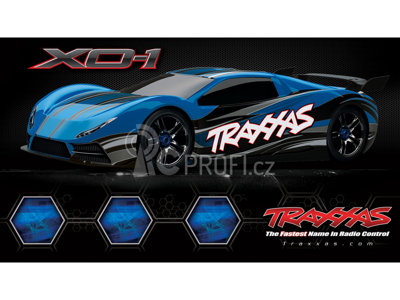 RC auto Traxxas XO-1 1:7 TQi BlueTooth RTR, modrá