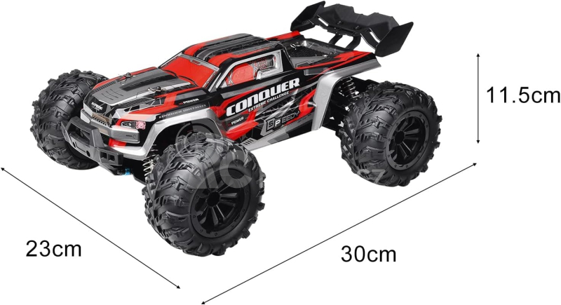 RC auto truggy Conquer, červená