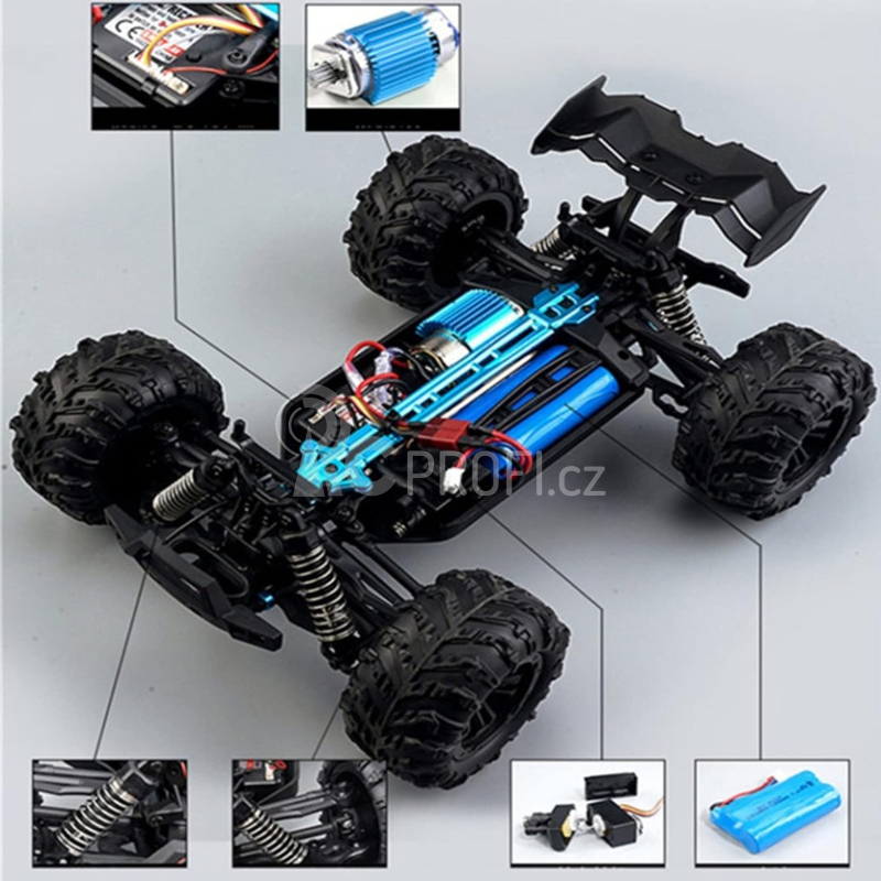 RC auto truggy Conquer, červená