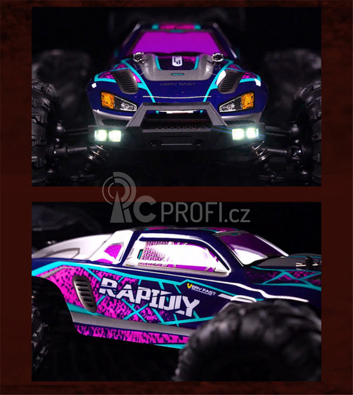 RC auto truggy Rapidly, modrá