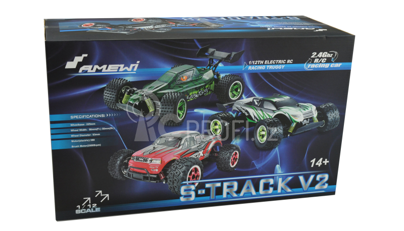 RC auto Truggy S-Track V2, modrá