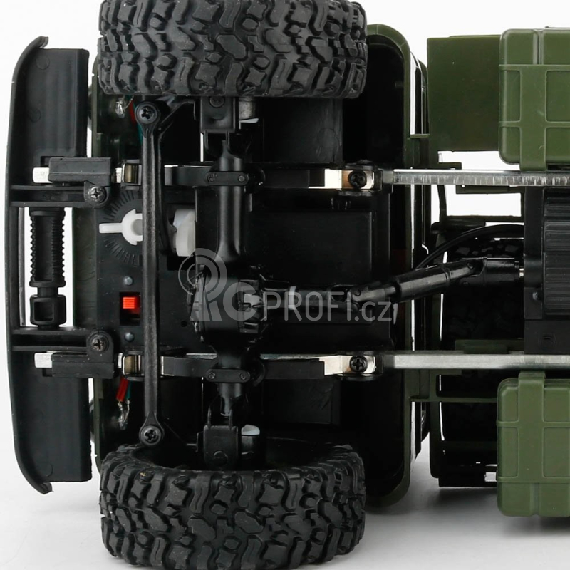 RC auto Vojenský truck 1:16, zelená