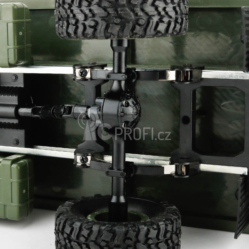 RC auto Vojenský truck 1:16, zelená