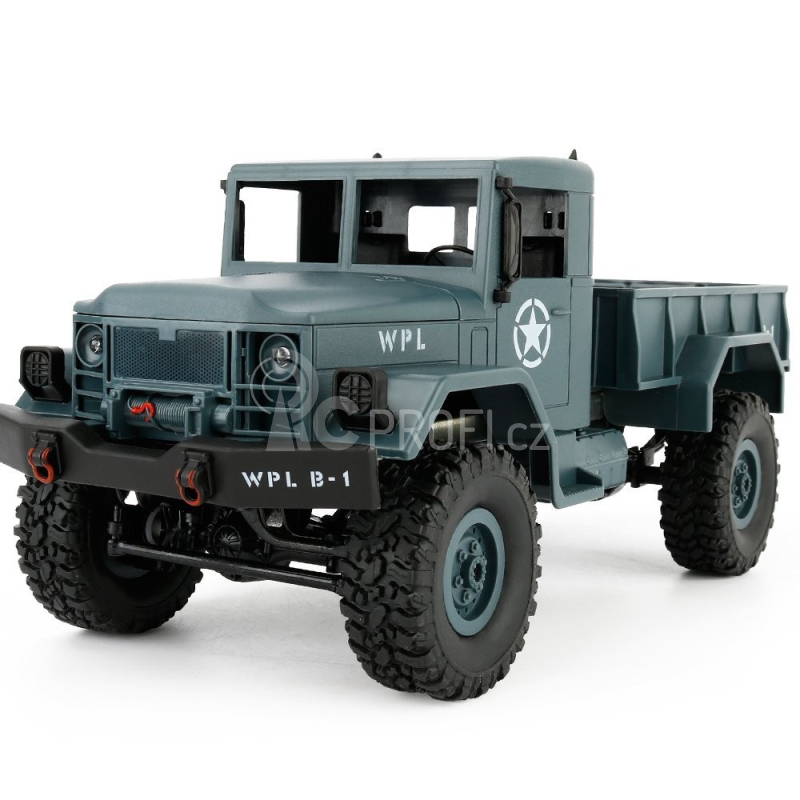 RC auto Vojenský truck, šedá