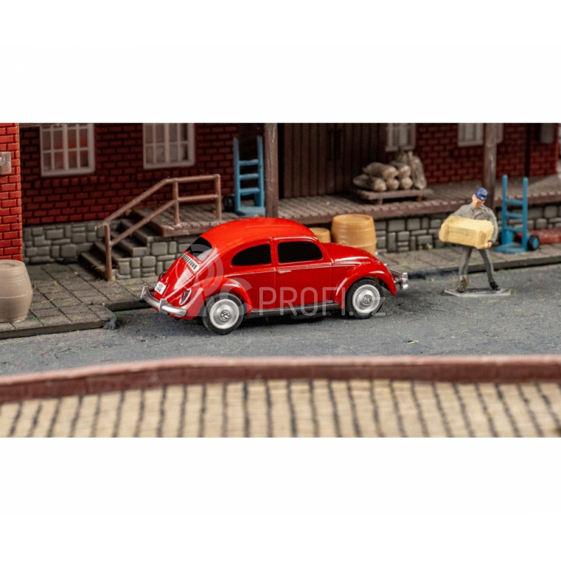 RC auto Volkswagen Beetle 1:87, červená