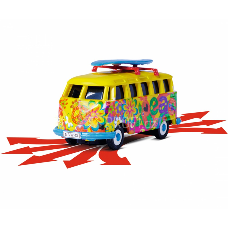 RC auto VW T1 Bus Flower Power 1:87