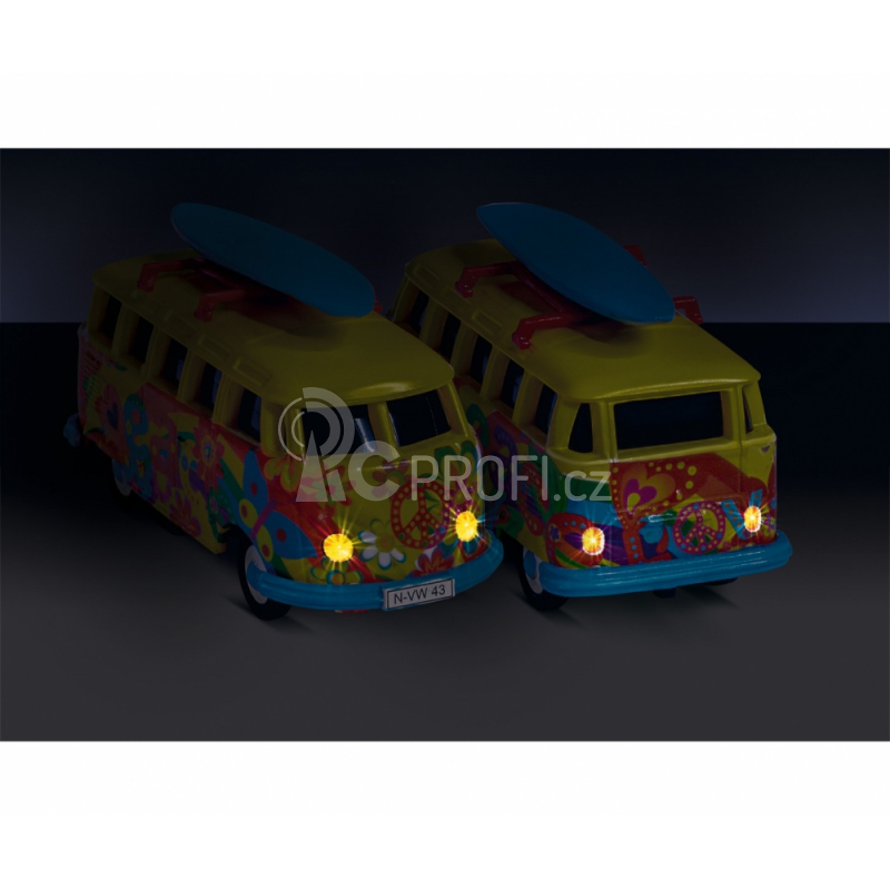 RC auto VW T1 Bus Flower Power 1:87