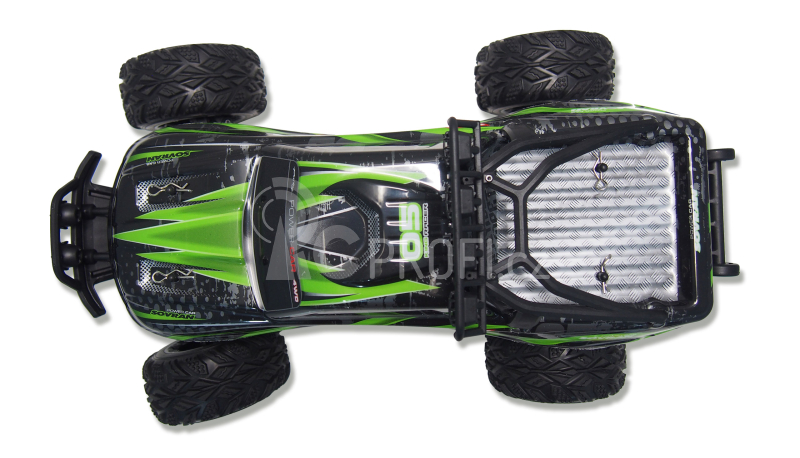 RC auto X-King monstertruck, červená