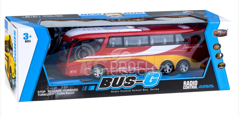 RC autobus DELUXE, červená