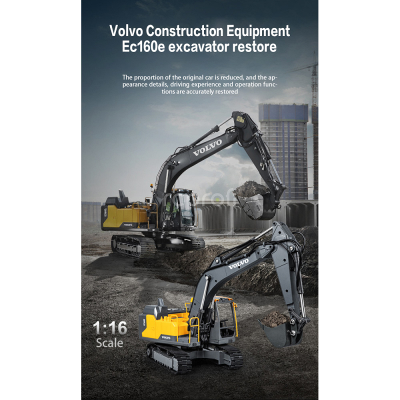 RC bagr Volvo EC160E 1:16