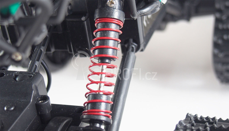RC crawler CLIMBER s pásy i pneu, červená