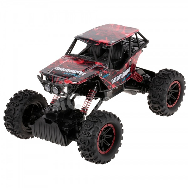 RC crawler CLIMBER s pásy i pneu, červená