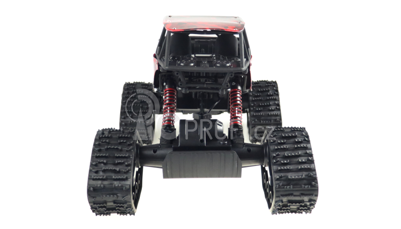 RC crawler CLIMBER s pásy i pneu, červená