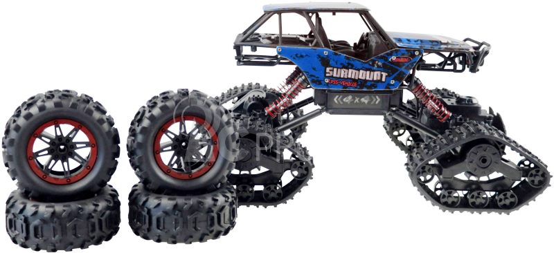 RC crawler CLIMBER s pásy i pneu, modrá