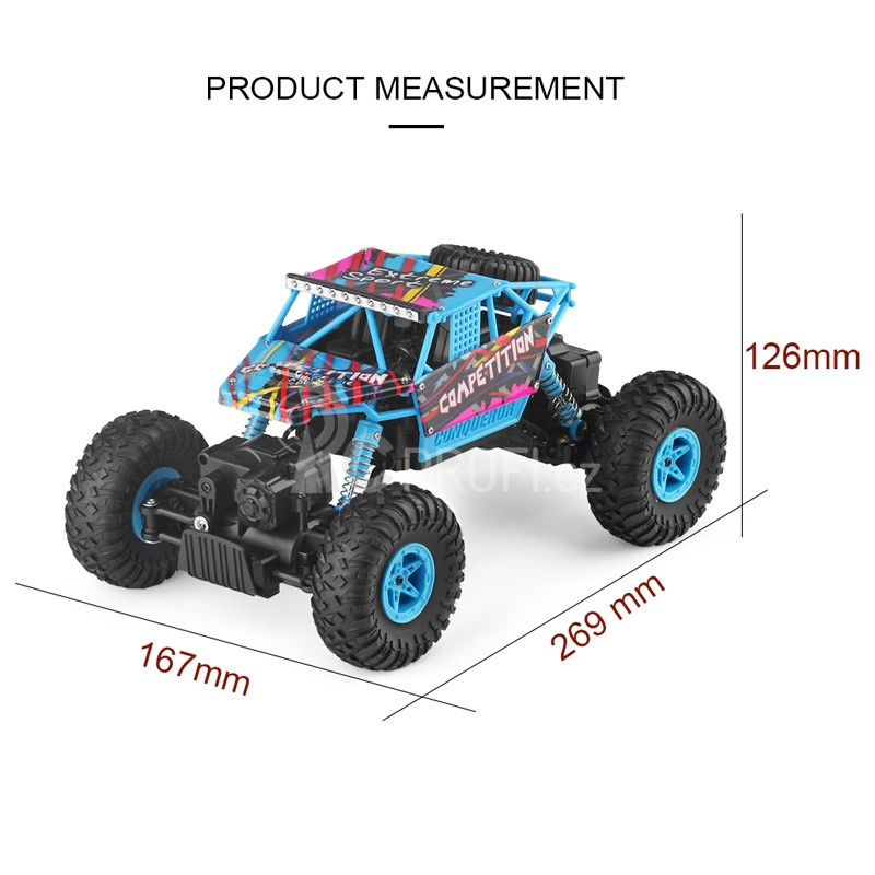 RC crawler Competition 1:18, modrá