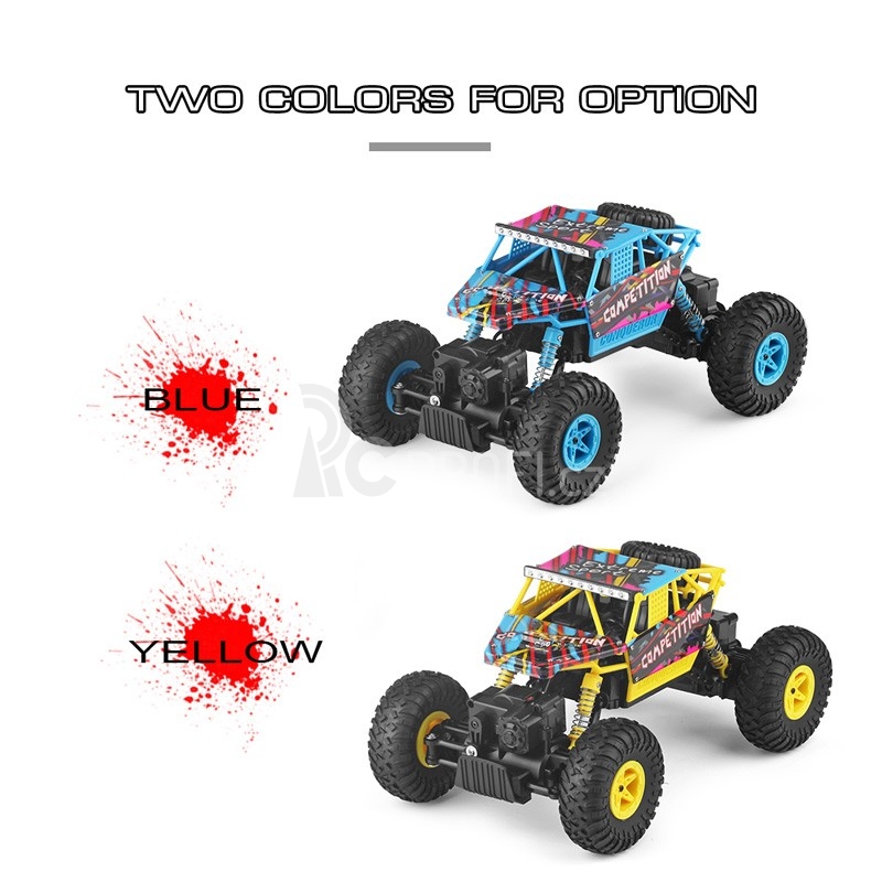 RC crawler Competition 1:18, žlutá