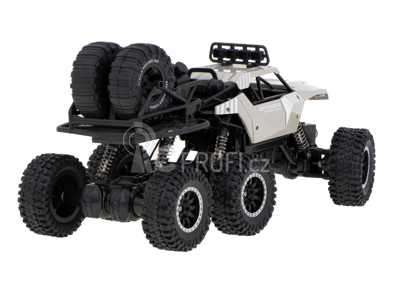 RC crawler Pick up 6x6, stříbrná