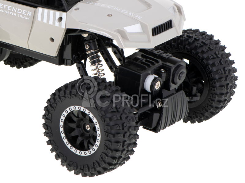 RC crawler Pick up 6x6, stříbrná