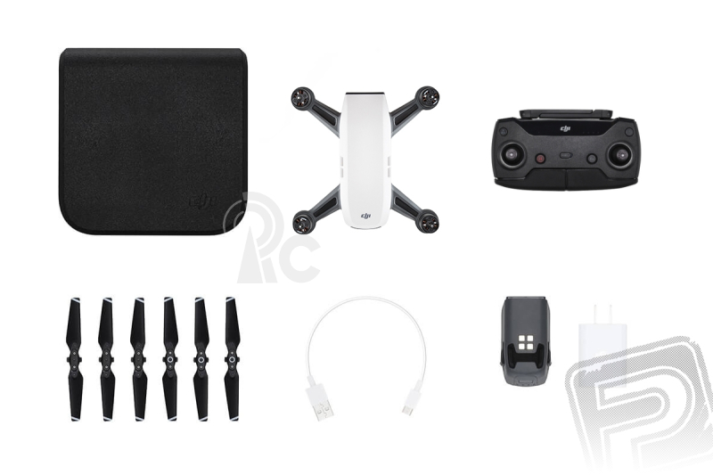 Dron DJI Spark (Alpine White version) + vysílač