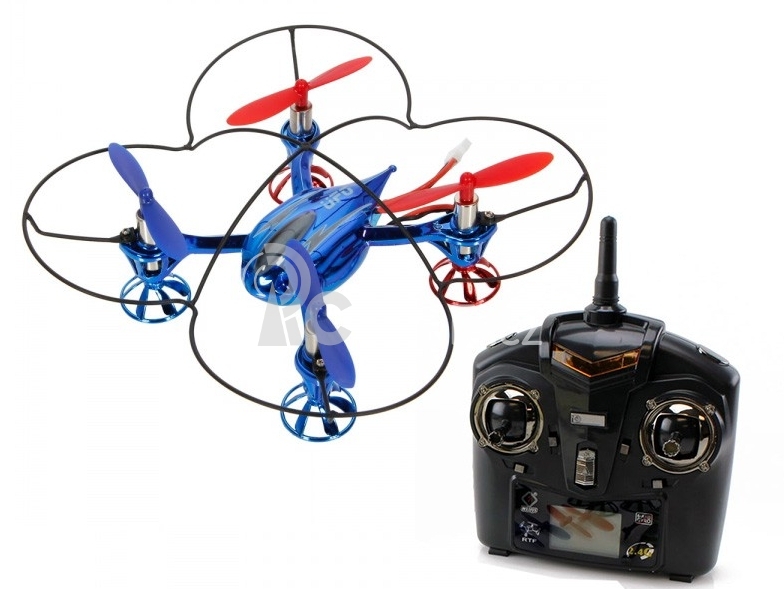 RC dron Skylark, ochranný rám, modrá