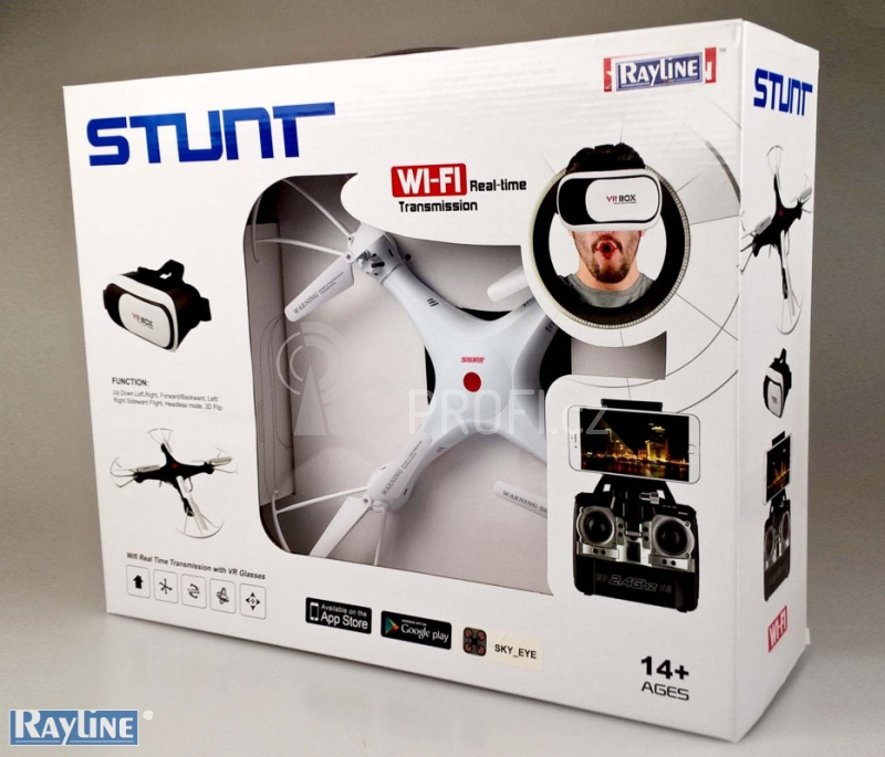 Dron X-5WR s FPV brýlemi, bílá
