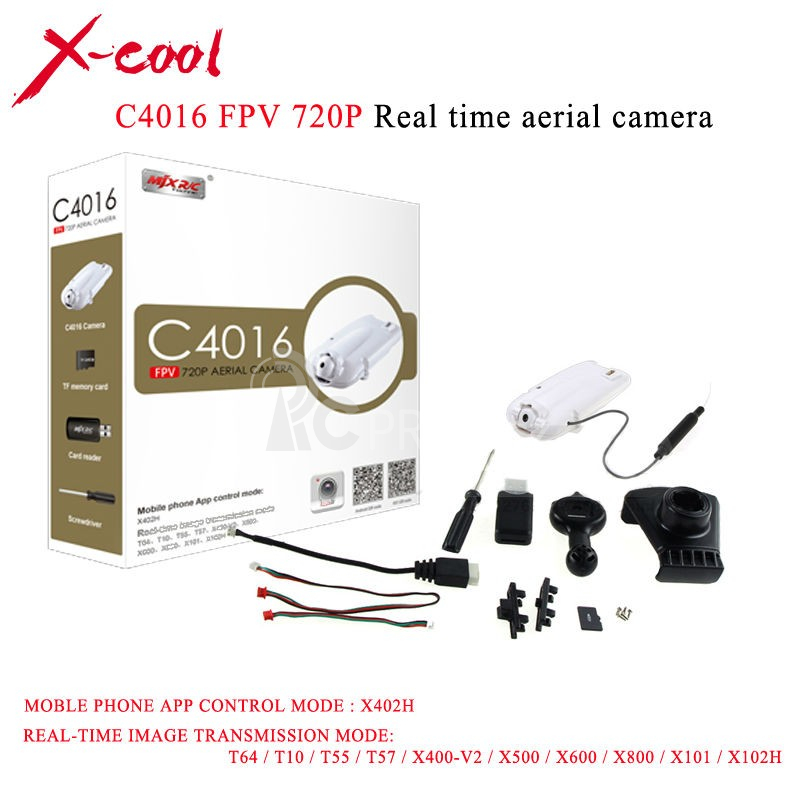 RC dron X800 3G ovládání + HD kamera C4016, černá