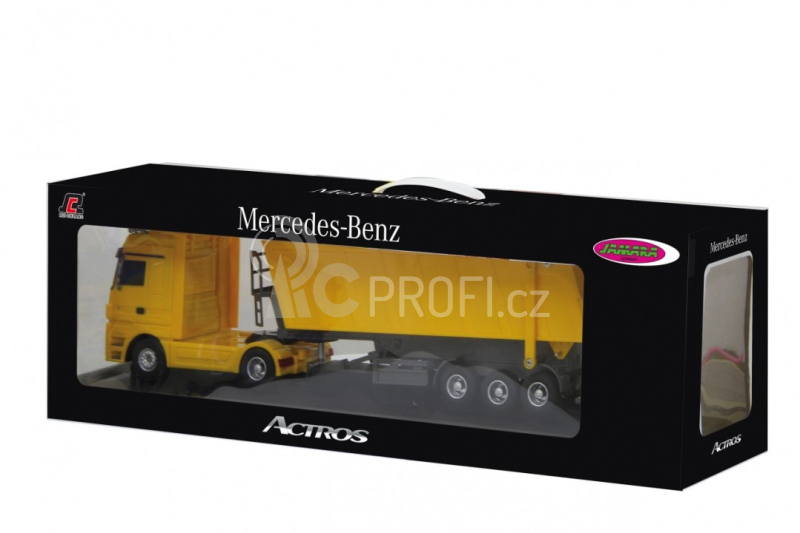 RC sklápěč Mercedes-Benz Actros, žlutá