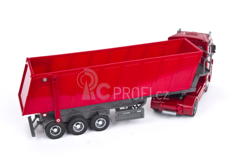 RC sklápěč Mercedes-Benz Actros, červená