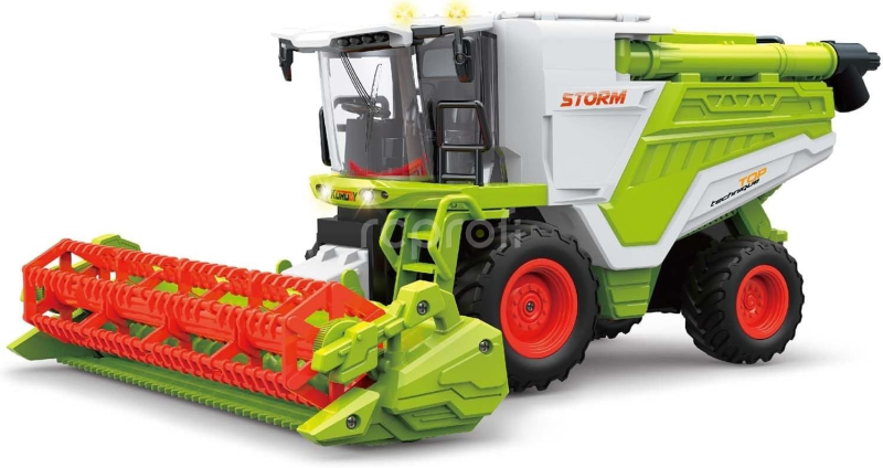 Sada RC kombajnu a RC traktoru se sklápěcím přívěsem