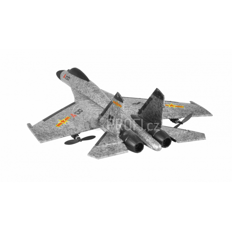 RC letadlo J-11 replika SU-27 6G Gyro RTF, šedá