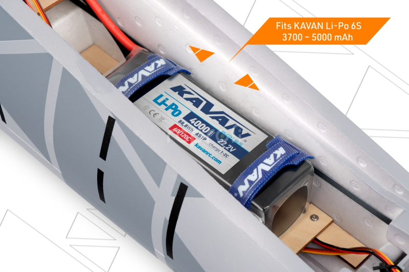 RC letadlo KAVAN L-39 Skyfox 1088mm, bílá