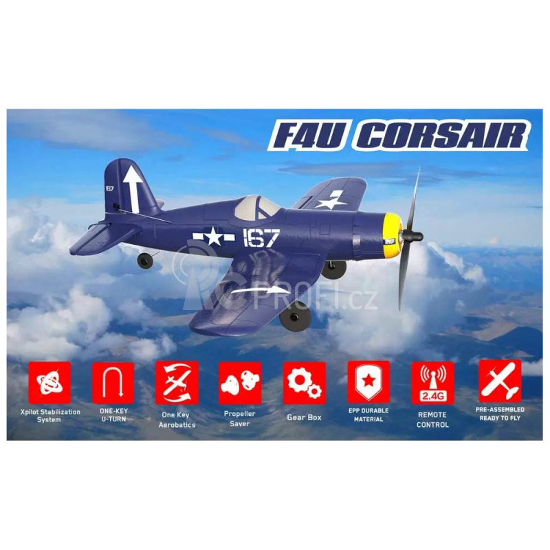 RC letadlo S-idee Volantex Corsair RC Gilder