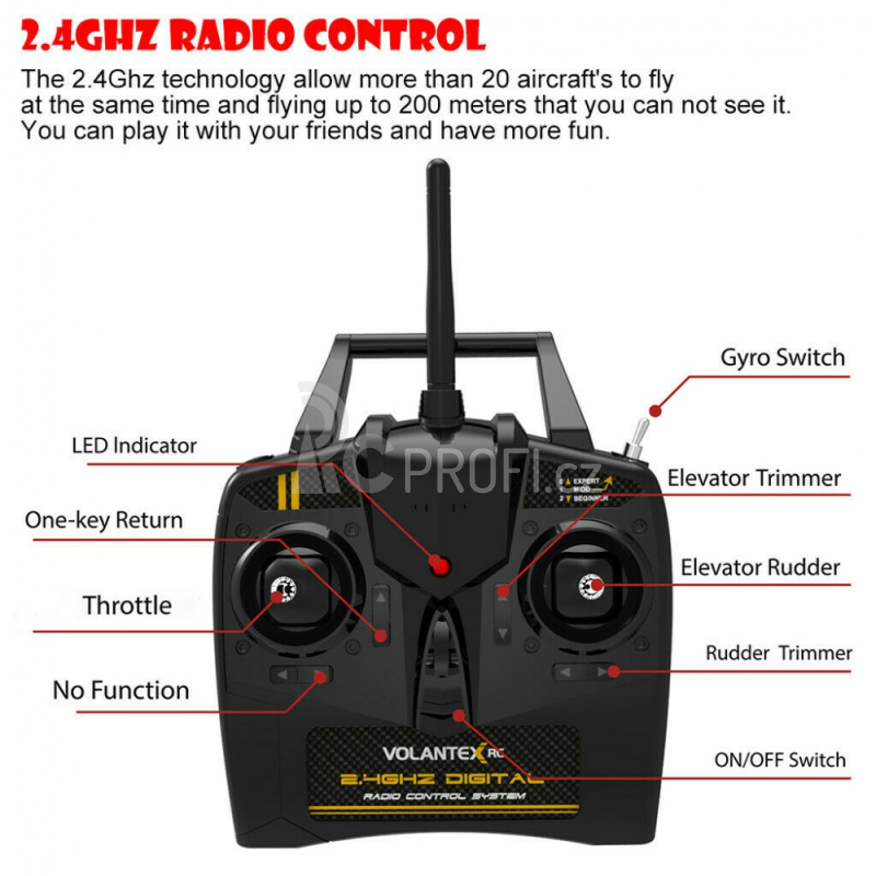 RC letadlo S-idee Volantex Ranger 600 RC Gilder