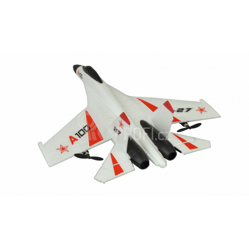RC letadlo SU-27 6G Gyro RTF, bílá