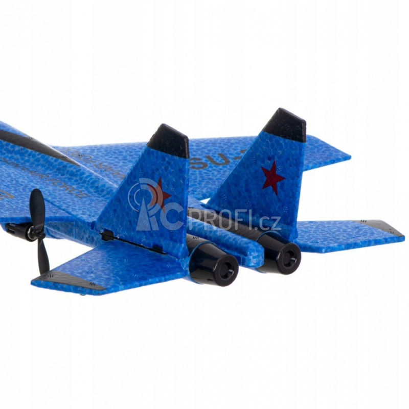 RC letadlo SU-35, modrá