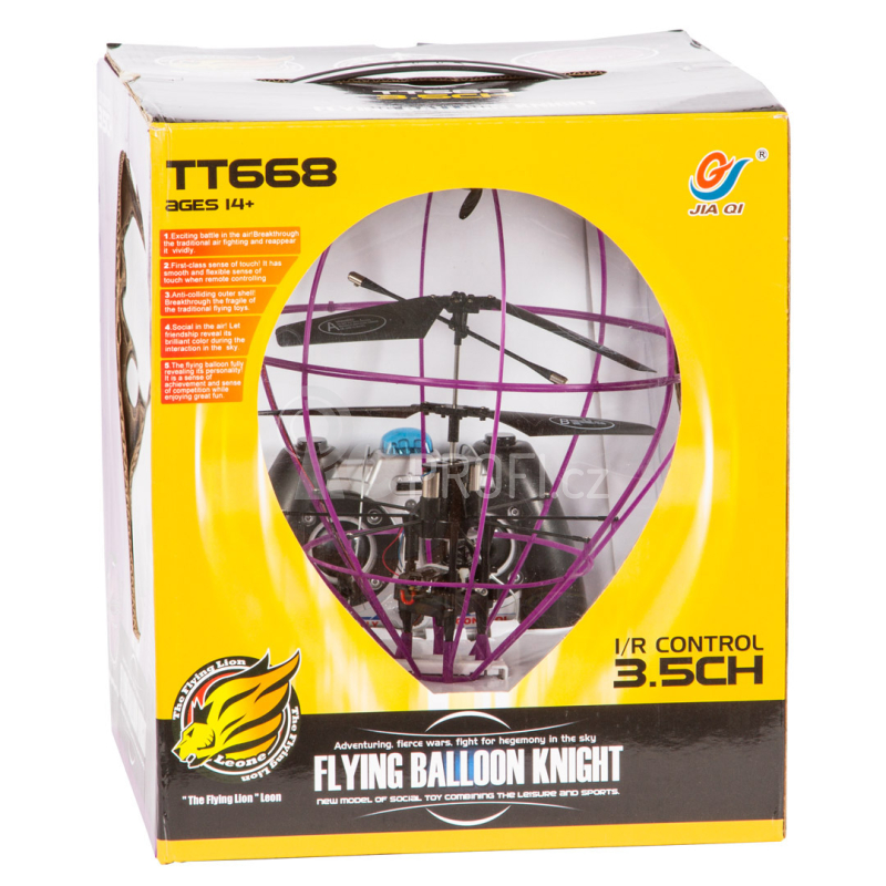 RC Létající balón Knight, fialová